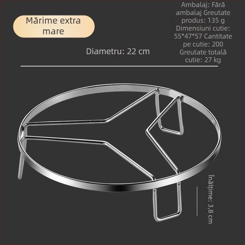 Raft de abur din oțel inox, pentru bucătărie, raft de gătit cu aburi pentru legume, orez și ouă, cu picioare înalte