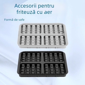 Set de matrițe pentru vafe pentru air fryer, tavă de copt și forme pătrate pentru prăjituri, în dimensiuni mari și mici.