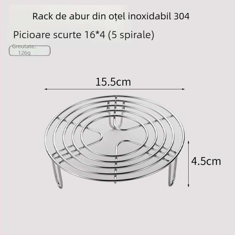 Raft de abur din oțel inoxidabil 304 pentru oală electrică de orez - rotund, îngroșat, multifuncțional, covoraș izolant termic