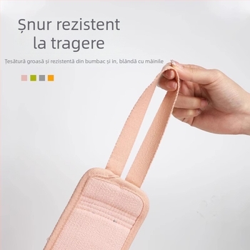 Prosop de baie cu două fețe pentru uz casnic, două în unu: prosop de baie și cârpă exfoliantă, destinat curățării și frecării zonei dorsale