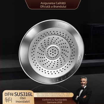 Plăcuță de aburi din oțel inoxidabil pentru wok, cu găuri de abur dense, rezistentă la temperaturi înalte, ușor de curățat, multifuncțională