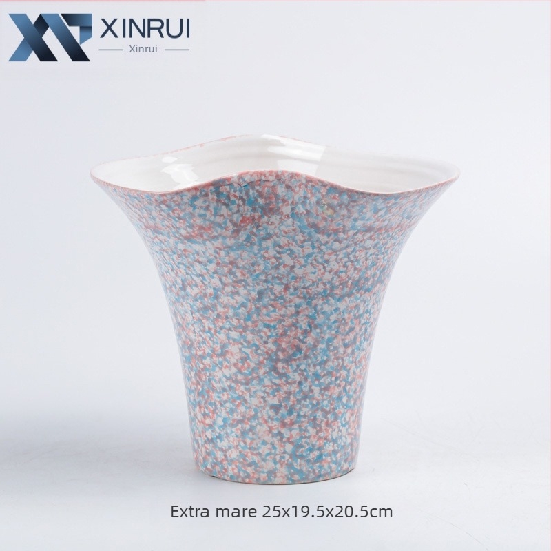 Ghiveci ceramic glazurat pentru orhidee Phalaenopsis — decor de living elegant, de înaltă clasă