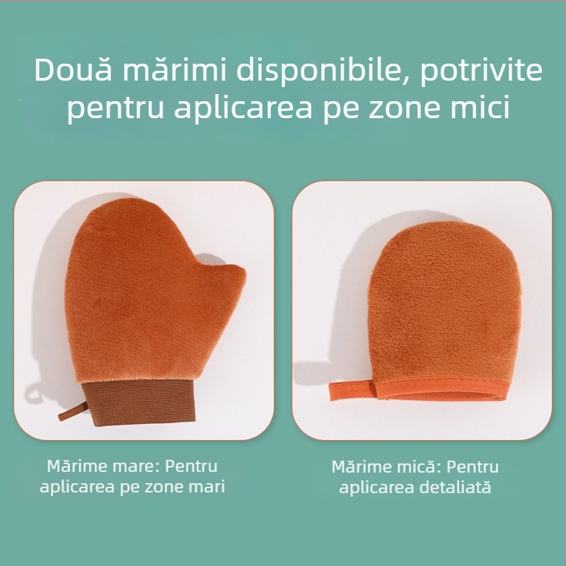 Mănuși pentru aplicarea loțiunii de corp – instrument de aplicare a cremelor și loțiunilor, cu textură flocată