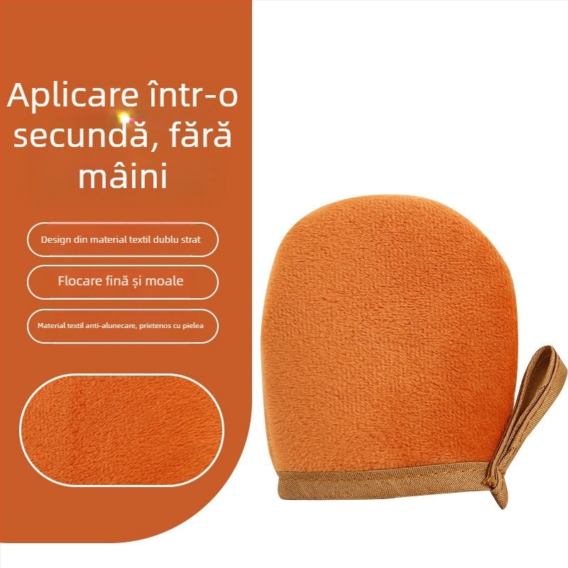 Mănuși pentru aplicarea loțiunii de corp – instrument de aplicare a cremelor și loțiunilor, cu textură flocată