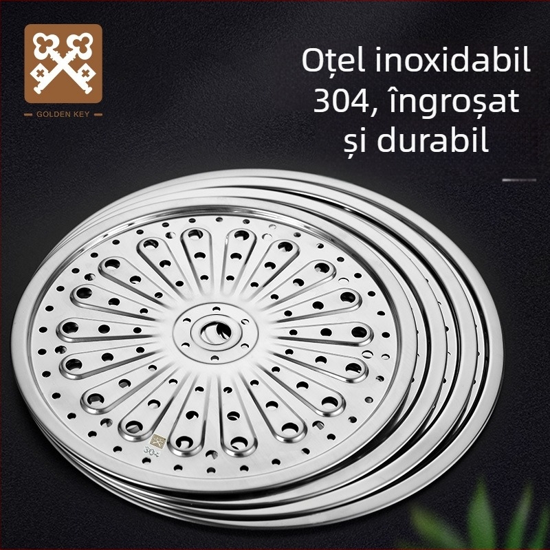 Raft de aburi din oțel inoxidabil 304 pentru uz casnic — tavă de aburi și grilaj pentru wok cu placă groasă