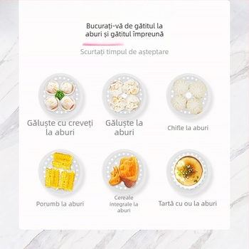 Aburitor Health Pot cu capac, PP material, tavă de aburi îngroșată și grătar de separare a apei, accesoriu universal