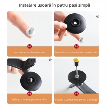 Capac de sticlă pentru bucătărie, transparent pentru wok și oală de supă, cu mâner stabil, rezistent la căldură