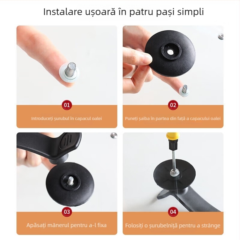 Capac de sticlă pentru bucătărie, transparent pentru wok și oală de supă, cu mâner stabil, rezistent la căldură