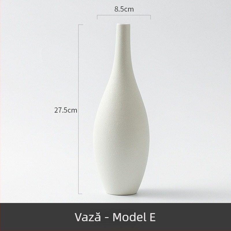 Vază ceramică minimalistă pentru flori uscate, decor modern pentru casă