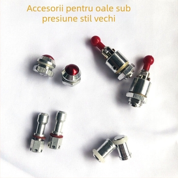 Valvă de evacuare și accesorii pentru vasul de gătit sub presiune pentru uz casnic: mâner, conductă de evacuare, supapă plutitoare și supapă de întrerupere