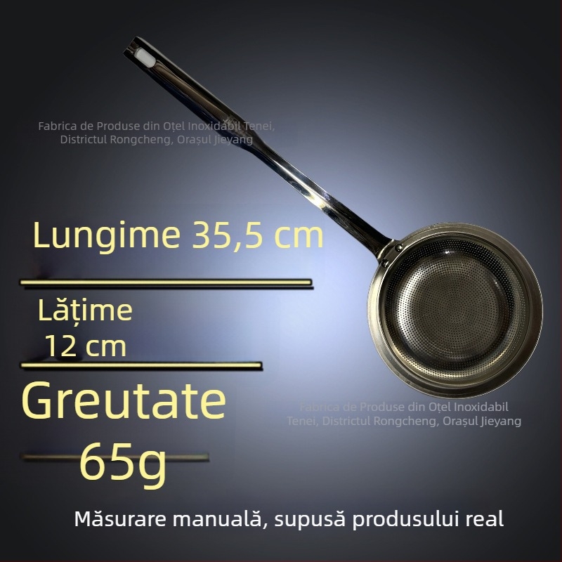 Lingură de spumă din oțel inoxidabil 304, cu filtrare, sită din plasă pentru hot pot și prăjire
