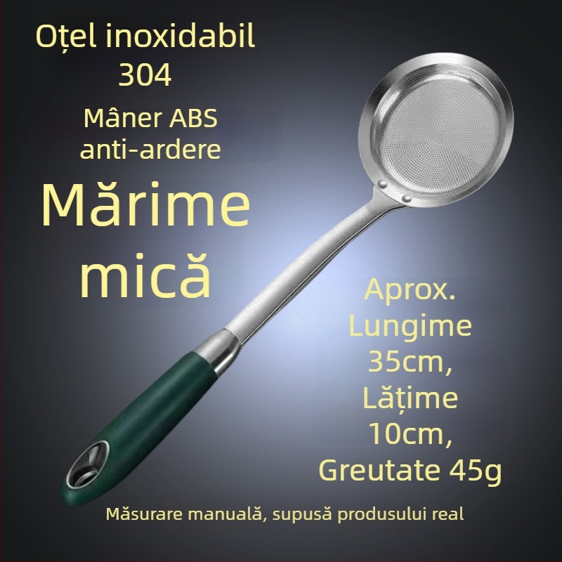 Lingură de spumă din oțel inoxidabil 304, cu filtrare, sită din plasă pentru hot pot și prăjire