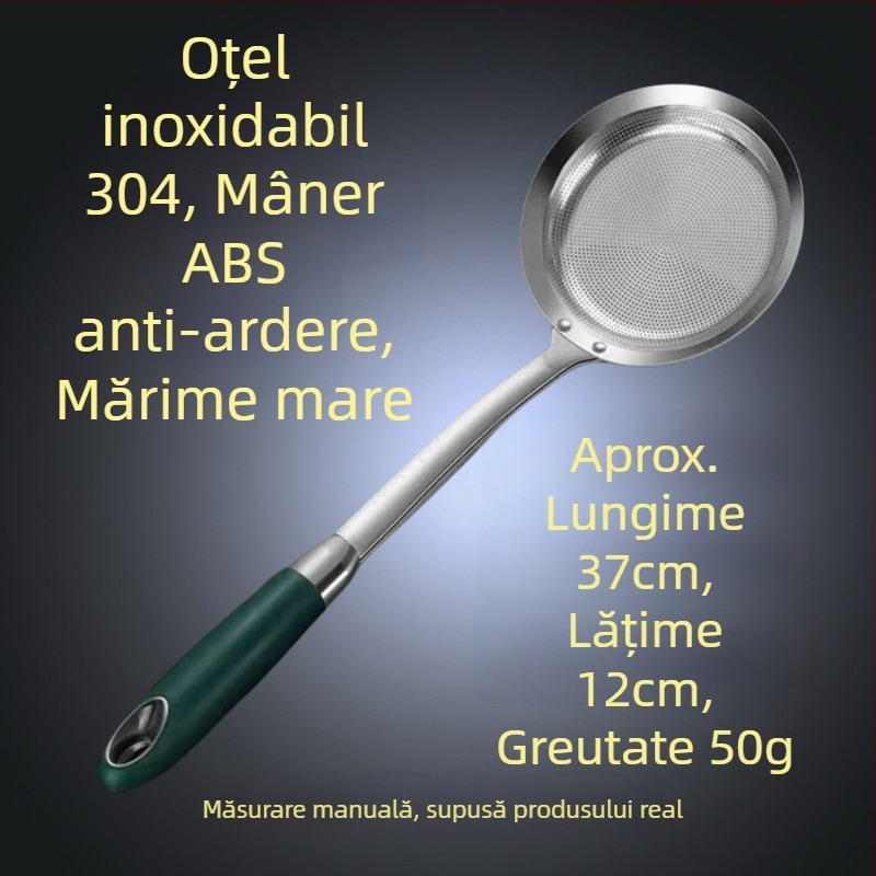 Lingură de spumă din oțel inoxidabil 304, cu filtrare, sită din plasă pentru hot pot și prăjire