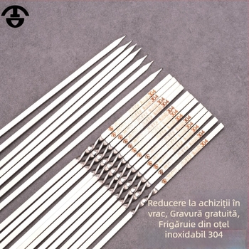 Set țeavă de depozitare pentru frigărui BBQ din oțel inoxidabil 304