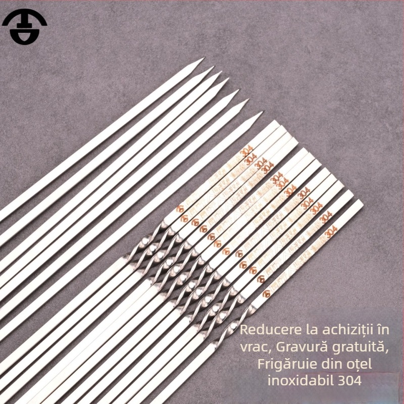 Set țeavă de depozitare pentru frigărui BBQ din oțel inoxidabil 304
