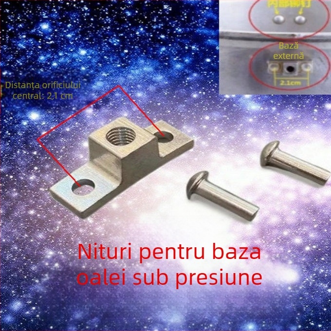 Șuruburi și nituri universale pentru baza mânerului la oala sub presiune, compatibile cu Wanbao, Forda, Xiluo, Jinxi, rezistente la temperaturi înalte