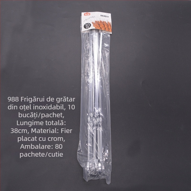 Frigărui din bambus pentru grătar, frigărui de miel, ideale pentru uz casnic, restaurante și picnicuri