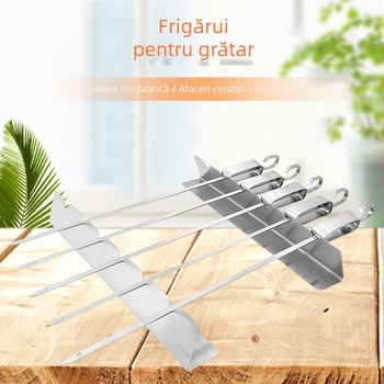 Frigărui din oțel inoxidabil – știfturi plate și rotunde pentru frigărui cu carne de miel