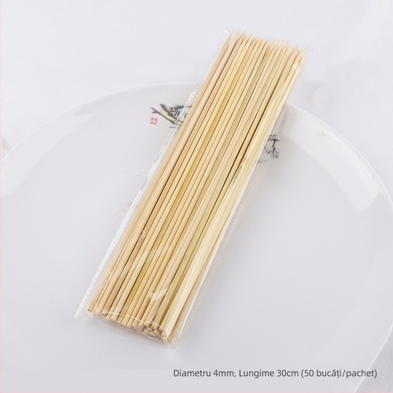 Frigărui de bambus naturale de înaltă calitate, 50 cm lungime, pentru grătar și ambalarea buchetelor de flori și fructe