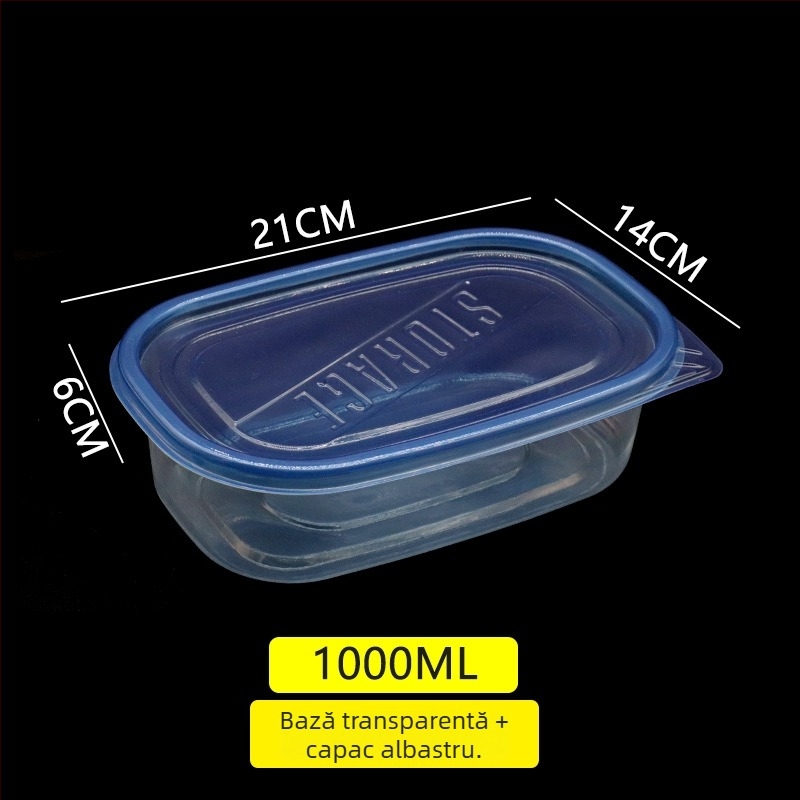 Cutie de prânz de unică folosință pentru salate de fructe, iaurt și deserturi – recipient de păstrare, utilizare comercială