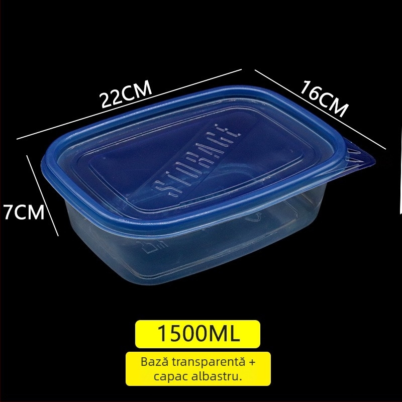 Cutie de prânz de unică folosință pentru salate de fructe, iaurt și deserturi – recipient de păstrare, utilizare comercială