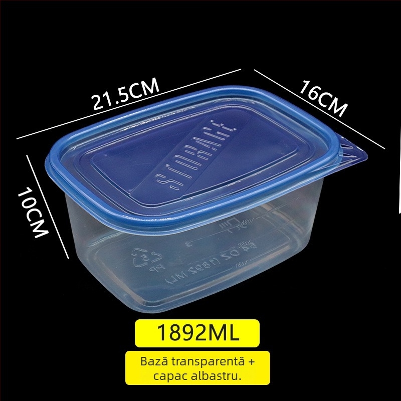 Cutie de prânz de unică folosință pentru salate de fructe, iaurt și deserturi – recipient de păstrare, utilizare comercială