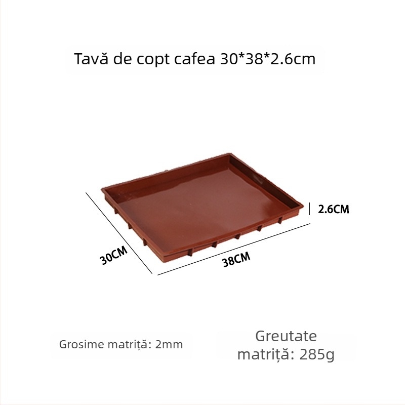 Cai Fu DIY Formă de Prăjitură din Silicon, Dimensiuni Diverse, Culoare Cafeniu, Tavă de Copt pentru Uz Casnic
