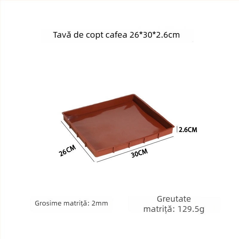 Cai Fu DIY Formă de Prăjitură din Silicon, Dimensiuni Diverse, Culoare Cafeniu, Tavă de Copt pentru Uz Casnic