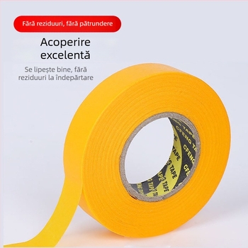 Bandă de mascare rezistentă la temperaturi pentru pereți exteriori, pentru vopsire și finisare a rosturilor; bandă de marcaj a culorilor și bandă de hârtie pentru mascare cu rupere ușoară