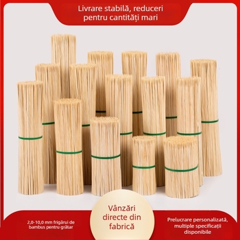 Bețe de bambus de unică folosință pentru servicii de alimentație: bețe pentru fructe, bețe pentru grătar, frigărui de miel, bețe pentru hot pot, bețe pentru cârnați