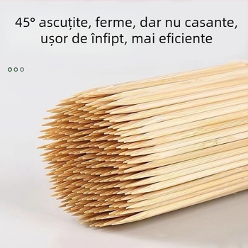 Bețe de bambus pentru friteuza cu aer – de unică folosință, pentru fructe, bețe pentru clătite cu sos și bețe cu fructe caramelizate