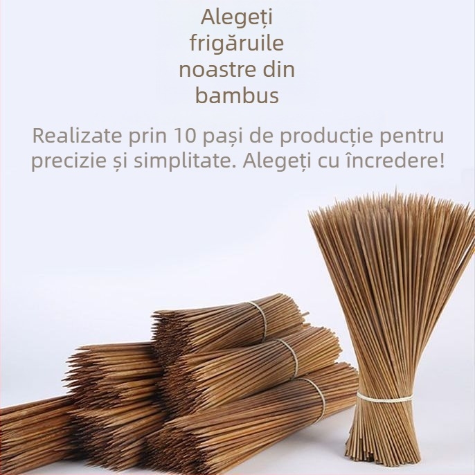 Bețe de bambus de unică folosință, carbonizate, extrem de dure, destinate utilizării comerciale, ambalate în colet