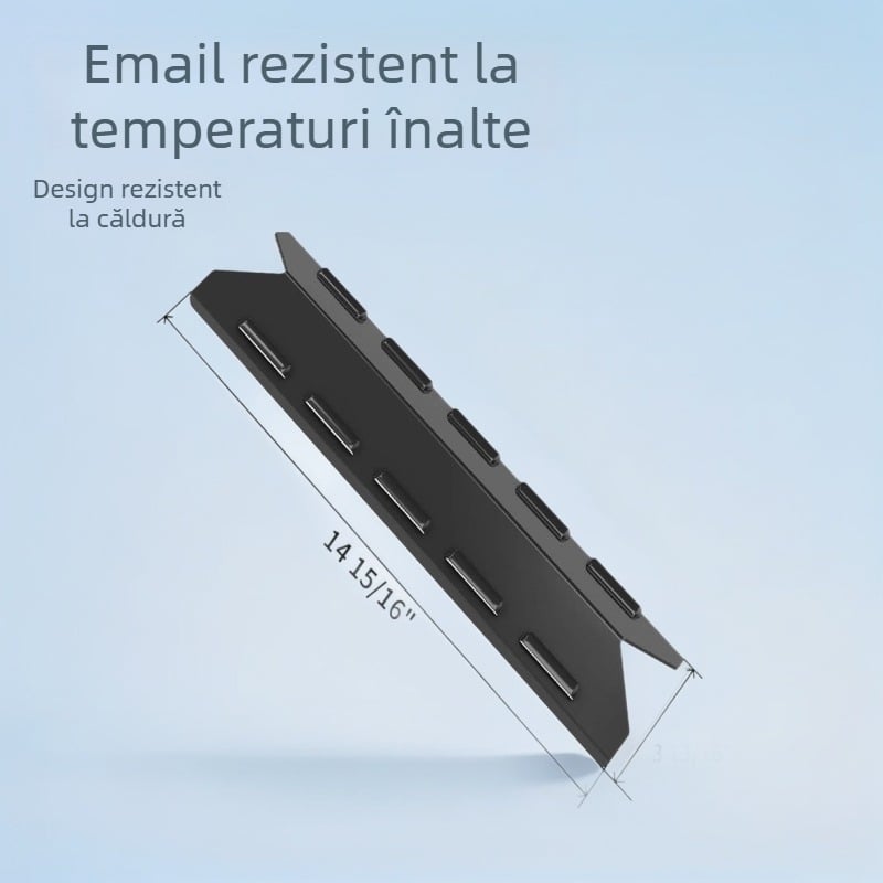 Placă încălzită emailată cu protecție a cuptorului împotriva vântului și separator de flacără, accesoriu din oțel