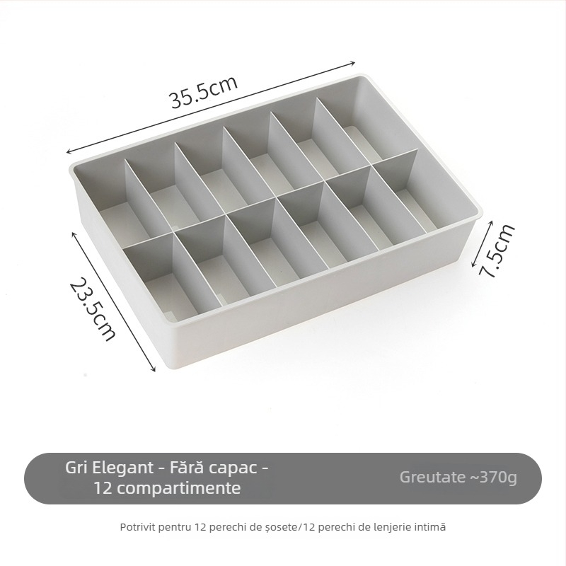 Organizator plastic cu sertare pentru Sutiene, lenjerie intimă și șosete – capacitate mare