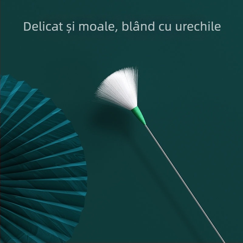 Ruihe Set de ustensile pentru urechi, din lemn, cu linguri care luminează