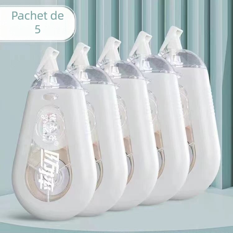 Bandă corectoare cu capacitate mare, funcționare silențioasă, design elegant pentru elevi, rezistentă la cădere, portabilă