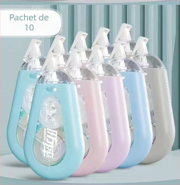 Bandă corectoare cu capacitate mare, funcționare silențioasă, design elegant pentru elevi, rezistentă la cădere, portabilă