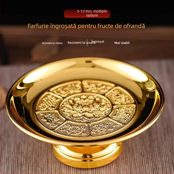 Farfurie de fructe cu lotus pentru altarul Buddha