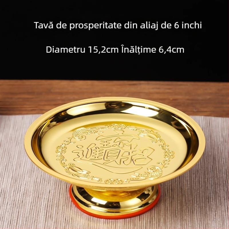 Farfurie de fructe cu lotus pentru altarul Buddha
