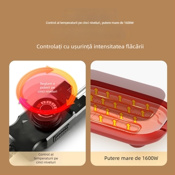 Aining 311 nou model cuptor electric pentru pește, împărțit, tigaie antiaderentă pentru coacere, placă pentru pește în hârtie, pentru uz comercial