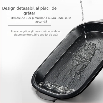 Aining 311 nou model cuptor electric pentru pește, împărțit, tigaie antiaderentă pentru coacere, placă pentru pește în hârtie, pentru uz comercial