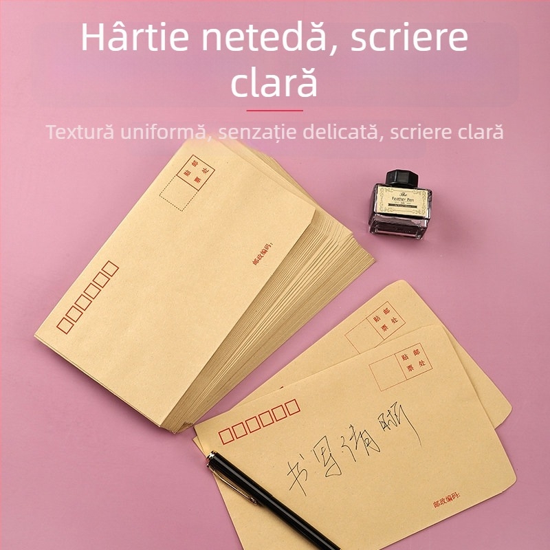 1000 plicuri galbene din Kraft, A4 mari, plicuri poștale standard și plicuri pentru facturi