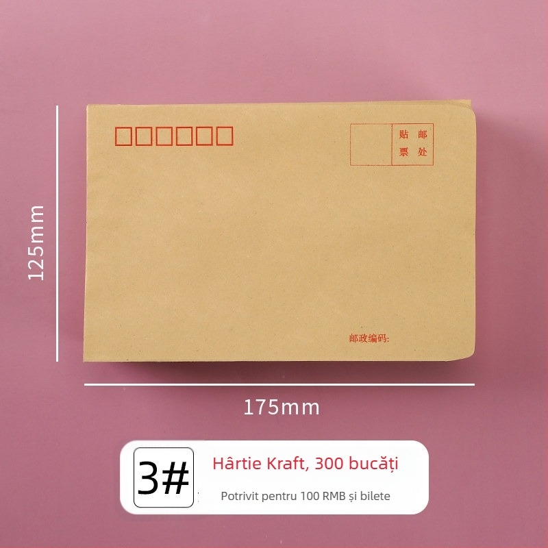 1000 plicuri galbene din Kraft, A4 mari, plicuri poștale standard și plicuri pentru facturi