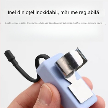 Lampă deget cu afișaj digital, reîncărcabilă, pentru curățarea urechilor, cu endoskop