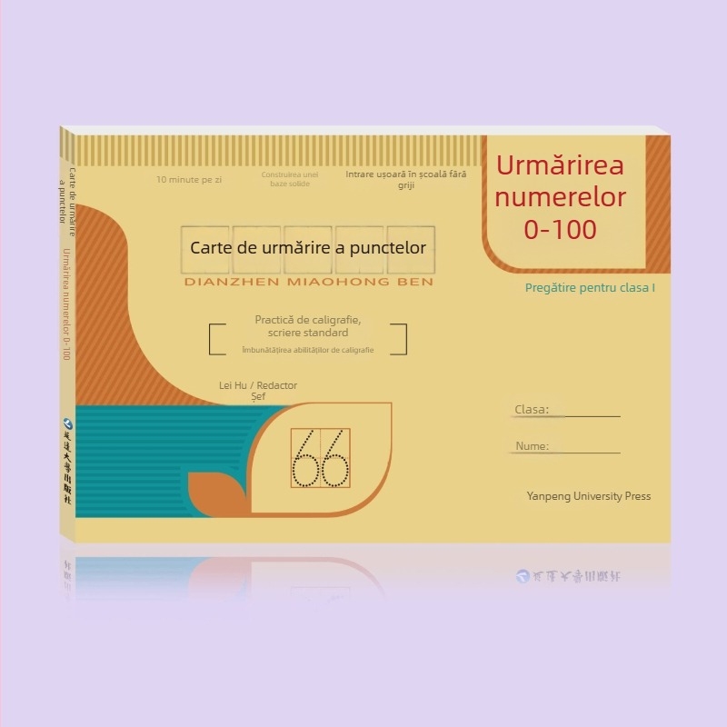 Carte de trasare a numerelor 0–100 pentru grădiniță – exerciții cu creion