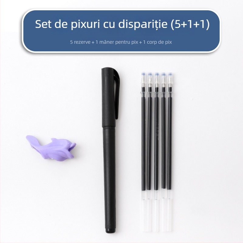 Senmu Caiete de practică pentru scrierea copiilor — Șabloane ștergibile cu caneluri ce dispar automat — Carte de exerciții pentru litere pentru preșcolari