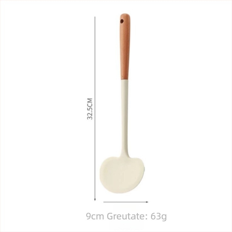 SPUCR spatulă din silicon, stil japonez, formă de ciupercă, antiaderentă, rezistentă la temperaturi înalte, pentru gătit acasă