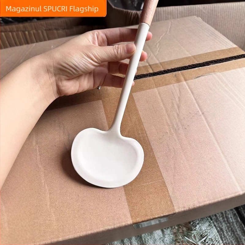 SPUCR spatulă din silicon, stil japonez, formă de ciupercă, antiaderentă, rezistentă la temperaturi înalte, pentru gătit acasă