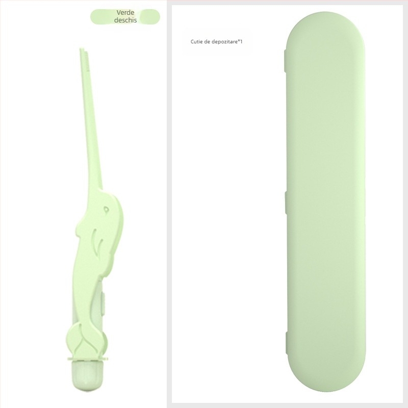 Set de curățare a urechilor pentru copii cu LED – lingurițe de urechi luminoase, cu pensetă și lupă