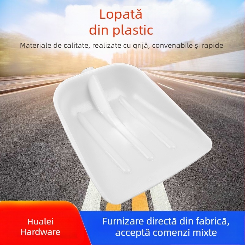 Lopată din plastic îngroșată pentru cereale, unelte agricole, dimensiuni 36×42 cm, grosime 1,4 mm